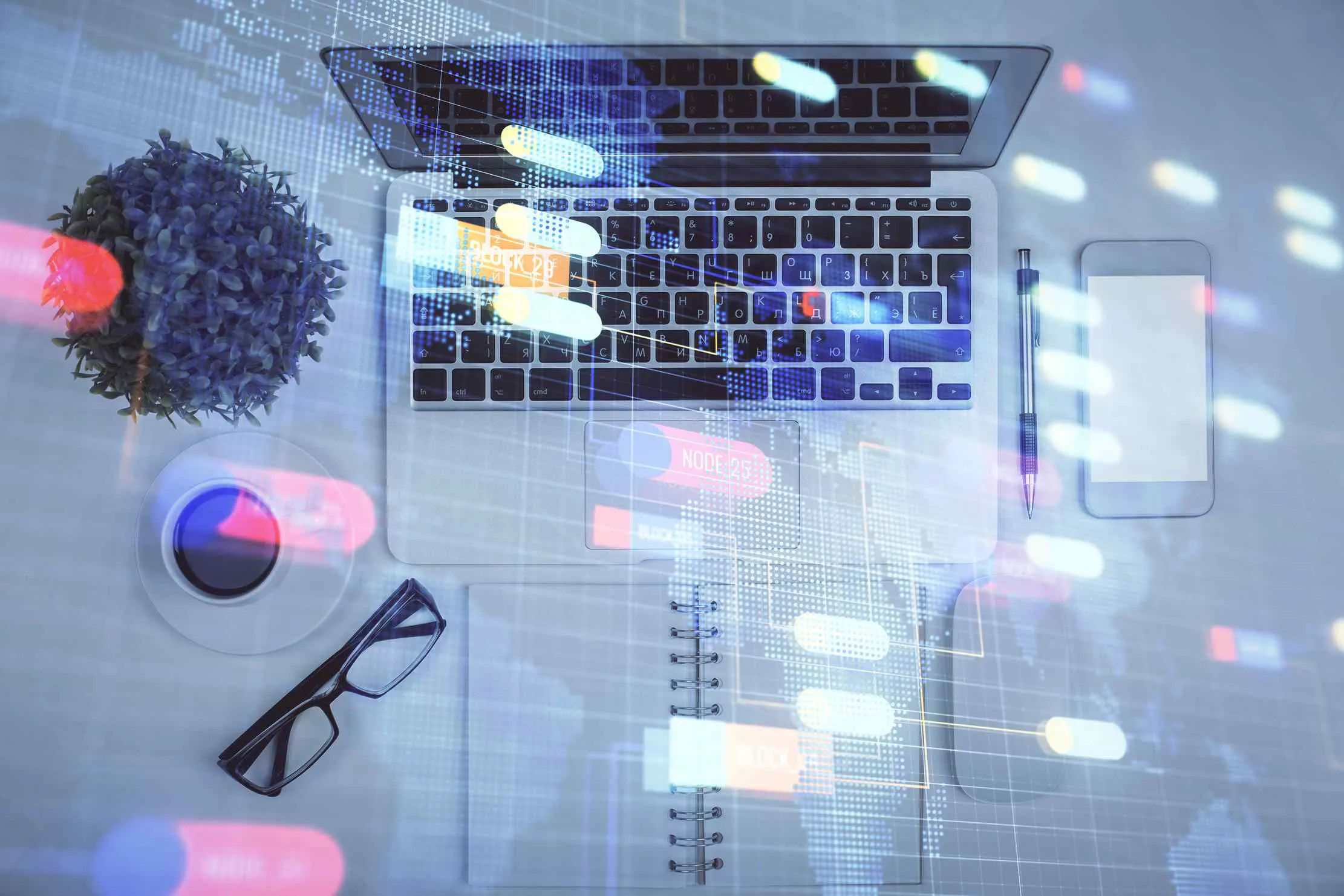 Structured phased approach to ERP implementation with digital workflow visualization