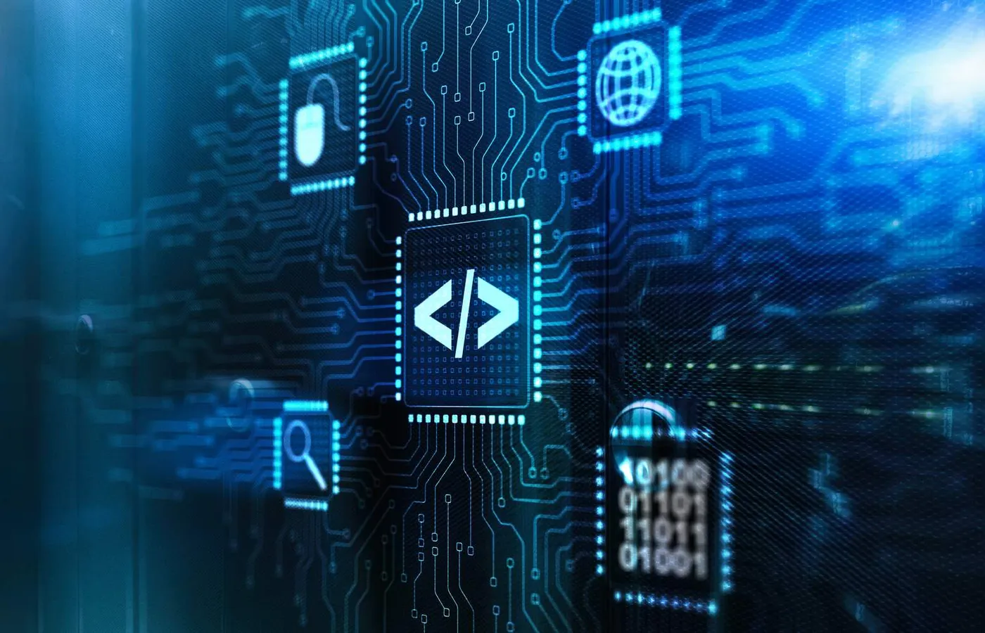 Software development workspace representing implementation and engineering review