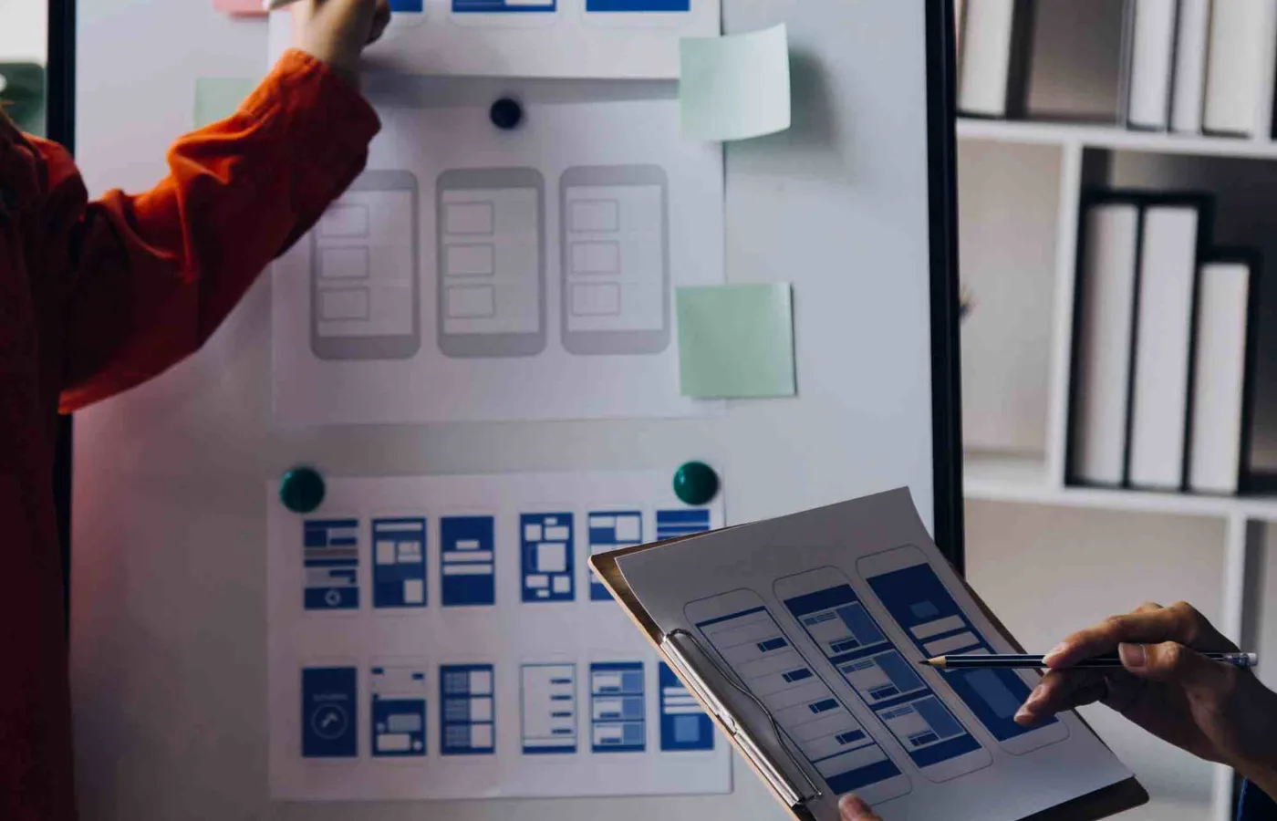Interface design and visual system planning workspace