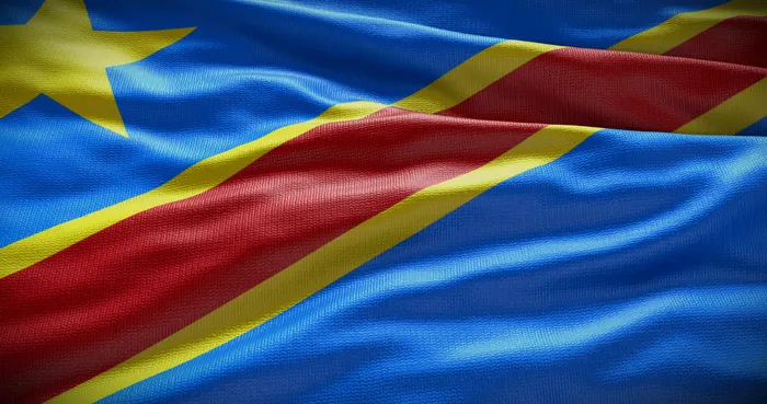 Drapeau de la Republique democratique du Congo pour un guide d'entree de marche technologique